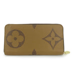 Louis Vuitton Long Wallet Zippy Monogram Giant Reverse Brown — view 2