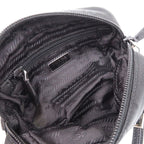 Prada 1 Ne175 Nylon with Strap Silver Hardware Black Pouch 0351 — view 7