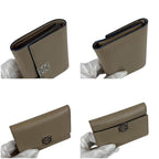 Loewe Anagram Trifold Wallet Pebble Grain Calf Sand Beige — view 6