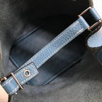 Hermes Picotin Blue Jean Hand Bag Leatheed Bag Jeans — view 8