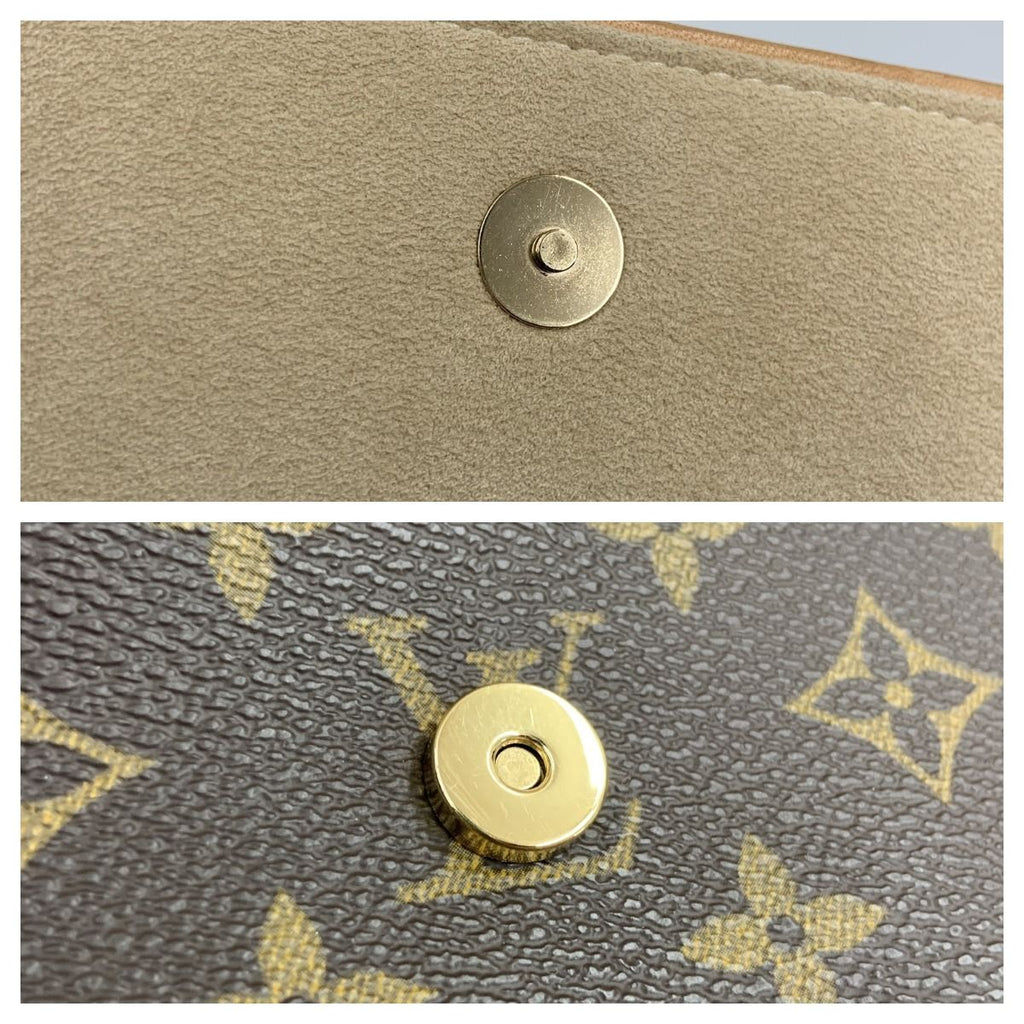 Louis Vuitton Monogram Pochette Twin GM Shoulder Bag Brown — view 7