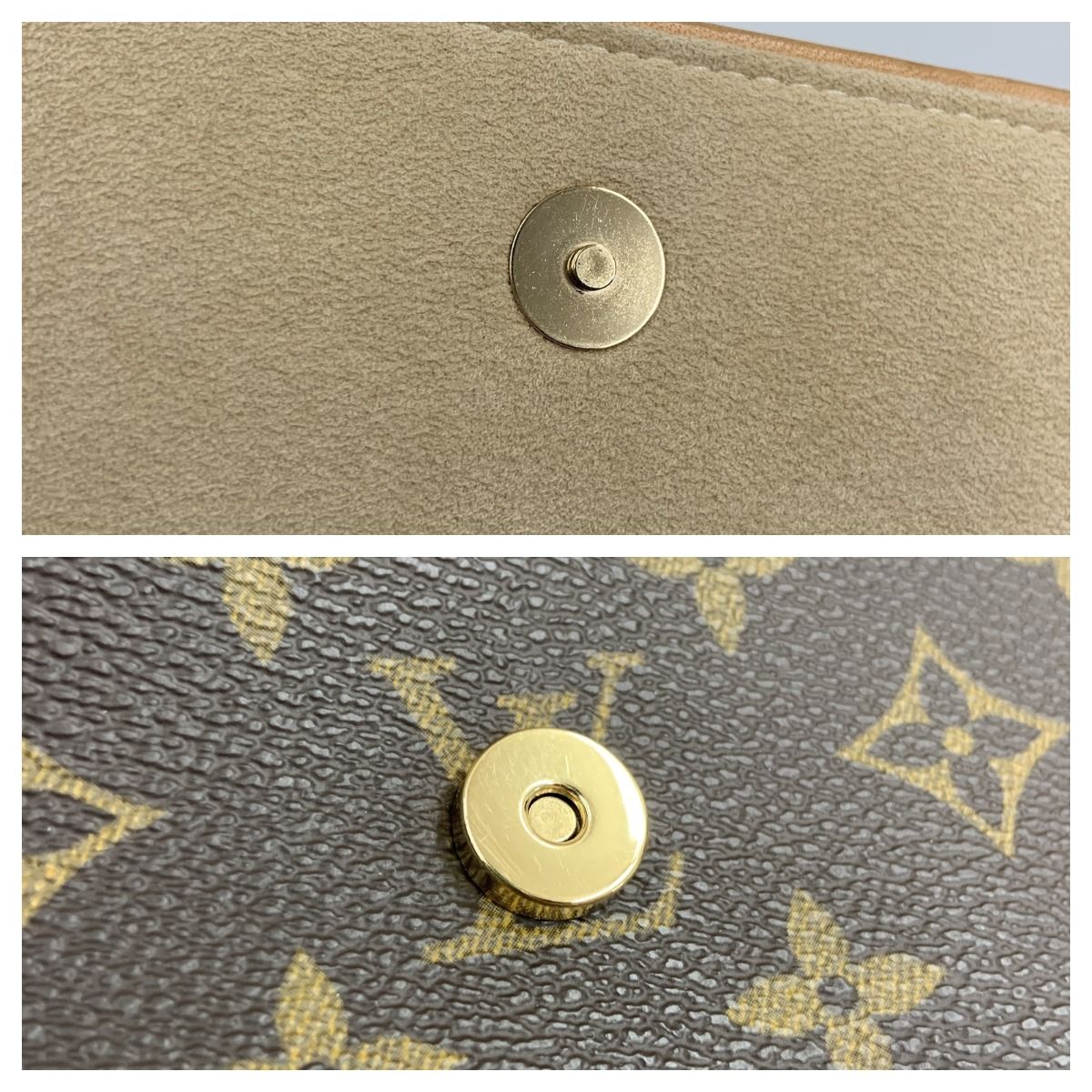 Louis Vuitton Monogram Pochette Twin GM Shoulder Bag Brown — view 7