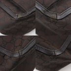 Gucci Abbey Line Outlet GG Nylon Canvas Brown Tote Bag — view 4