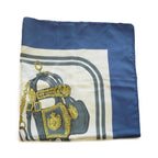 Hermes S Carre 90 Brides De GALA Ceremonial Bridle Navy 100% — view 4