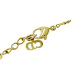 Christian Dior GP Rhinestone CD Logo Necklace Gold — view 6