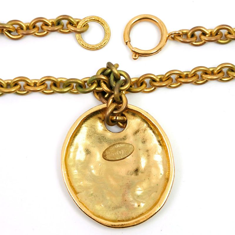 Chanel Coco Mark Gold Plated 93 P 110.4 g Necklace — view 9