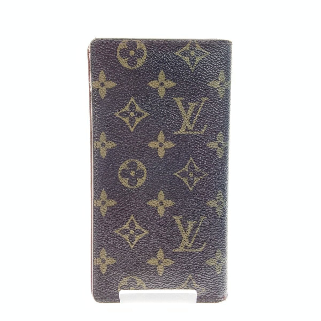 Louis Vuitton Monogram Card Holder Credit Bifold Long Bill Brown — view 2