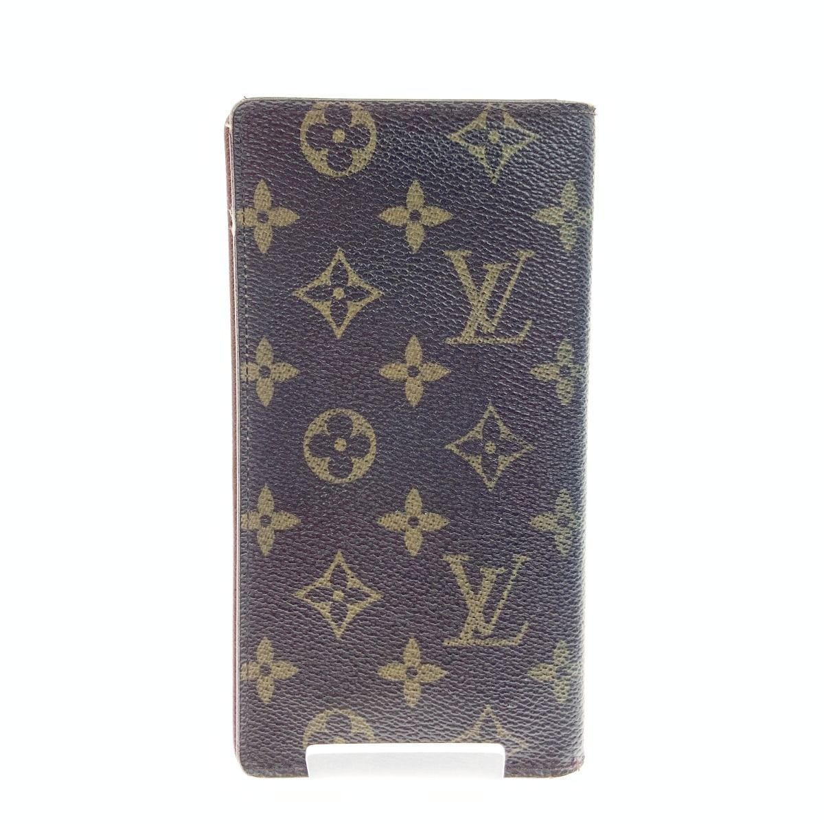 Louis Vuitton Monogram Card Holder Credit Bifold Long Bill Brown — view 2