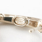 Chanel Earrings Gold Coco Mark Rhinestone Half Hoop — view 6