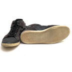 Louis Vuitton Shoes Sneakers High Cut Men Leather Gray Damier Graphite — view 8
