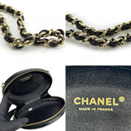 Chanel Shoulder Bag La Pausa Leather Black Gold Hardware V Stitching 26 th Chain — view 8