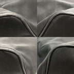 Prada Nylon Tote Handbag Triangle Plate Logo A4 Compartment Black Men — view 9