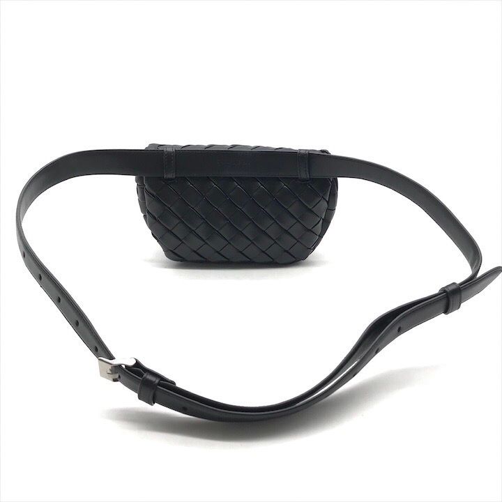 Bottega Veneta Belt Bag Waist Pouch Bag with Key Ring Black — view 4