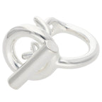 Hermes Croisette Silver Ring 50 10 — view 5