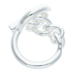 Hermes Croisette Silver Ring 53 12 — view 3