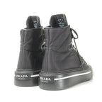 Prada Macro HIGH TOP Sneakers Size 37 Cut Triangle Logo Re-nylon — view 3