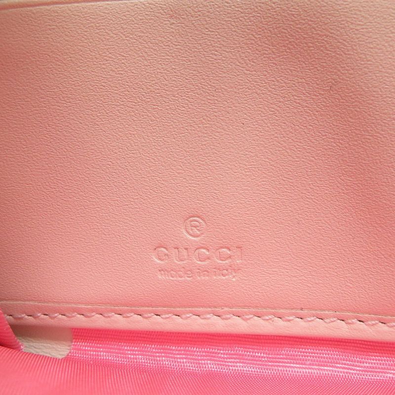 Gucci Apple Print GG Supreme Beige Round Zipper Long Wallet 0059 — view 6
