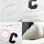 Celine Sneakers White Black 35929 Size 39 Shoes — view 9