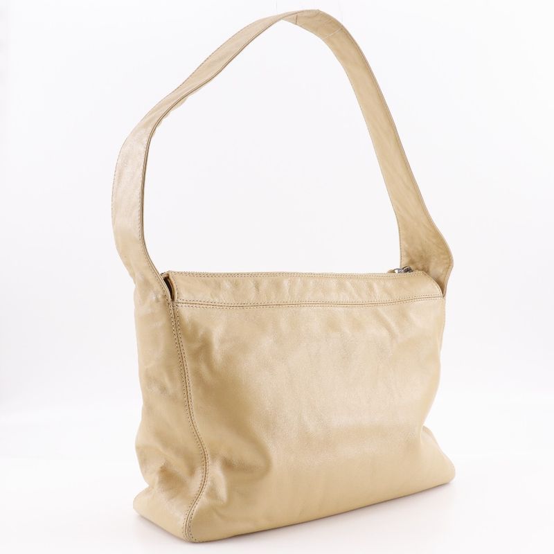 Chanel Lambskin Beige Shoulder Bag — view 3