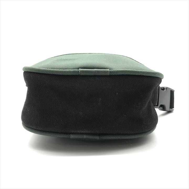 Chanel CC Logo Sports Line Shoulder Bag 2-Way Nylon Canvas Black Green — view 4