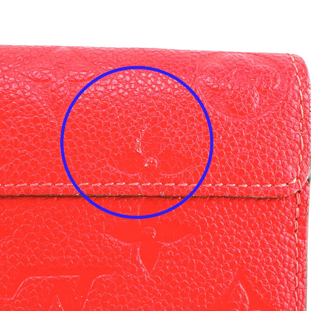 Louis Vuitton Monogram Portefeuille Long Wallet Red — view 9