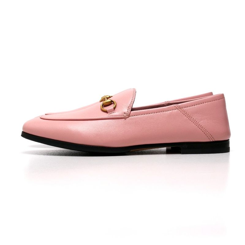 Gucci Brixton Loafers Size 37.5 Leather Horsebit — view 2