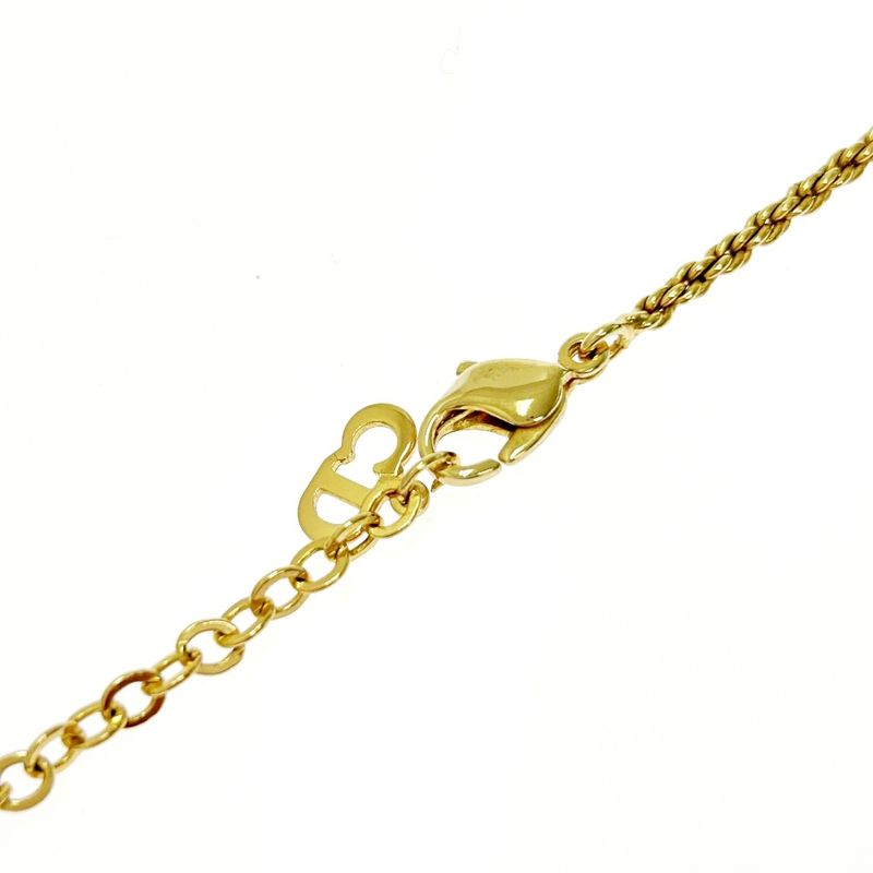 Christian Dior GP Emblem Necklace Gold — view 7