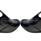 Chanel Heel Pumps Mary Jane 37 1 2 Size Leather Coco Mark Black — view 7