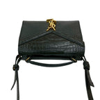 Saint Laurent Paris Cassandra YSL Logo Leather 2-Way Shoulder Bag Handbag Black — view 5