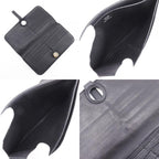 Hermes Dogon Long Taurillon Clemence Black P Wallet — view 8