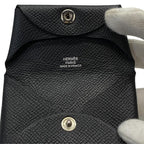 Hermes Bastia Coin Case Compact Wallet Mini Square Vaux Epson — view 8