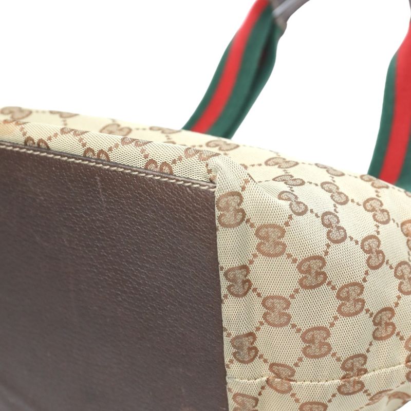 Gucci Tote Bag GG Canvas Handbag Beige — view 9