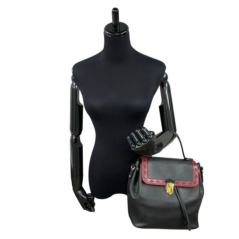 Yves Saint Laurent Vintage Logo Hardware Cutout Leather — view 3