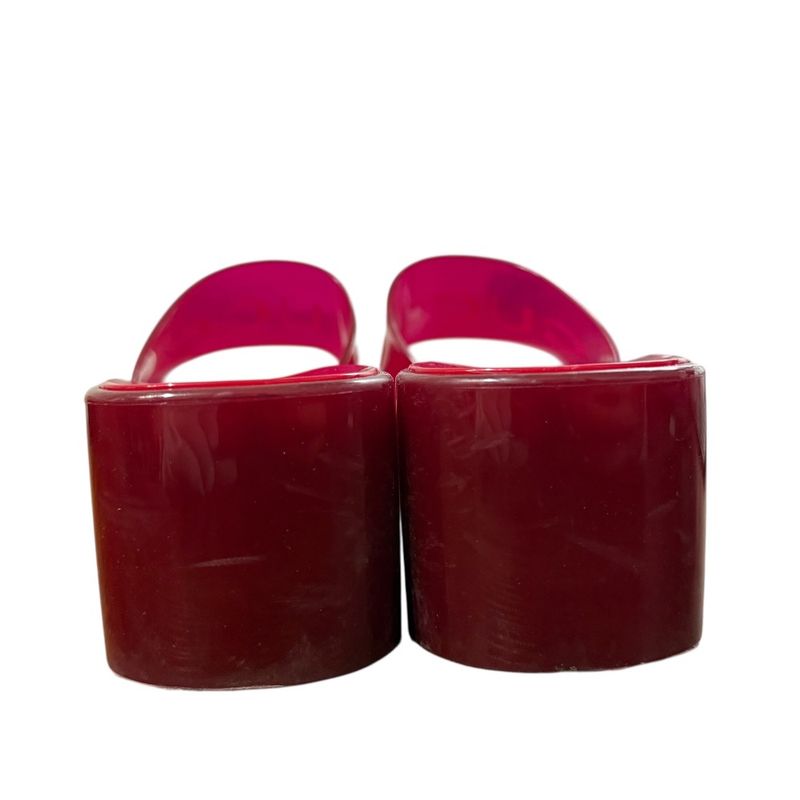 Gucci Rubber Logo Sandals Red — view 4