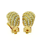 Christian Dior GP Rhinestone Earrings Gold — view 5