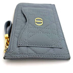 Christian Dior Coin Case Blue Lady Leather — view 6