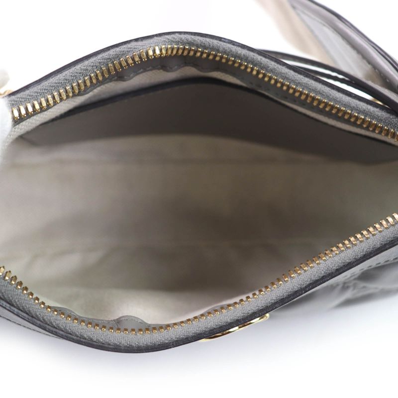 Gucci GG Matelasse Leather 2-Way Shoulder Bag Grey Storage — view 8