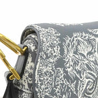 Christian Dior Saddle Bag Toile de Jouy Reverse Jacquard — view 6