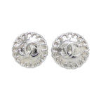 Chanel Vintage Earrings Silver