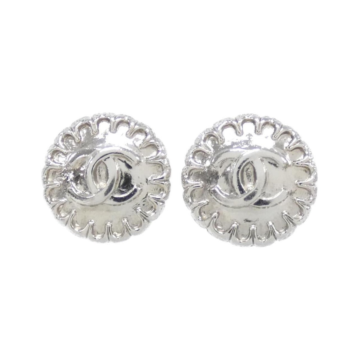 Chanel Vintage Earrings Silver