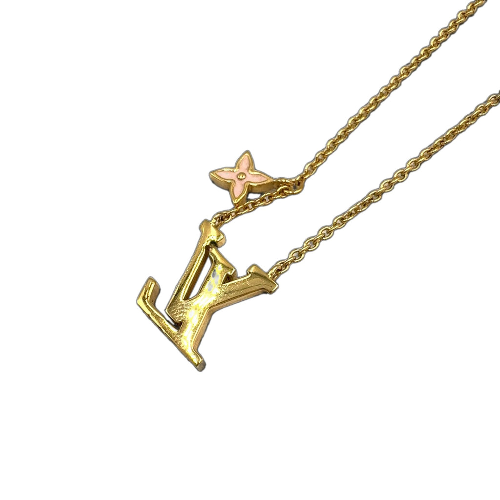 Louis Vuitton LV Iconic Enamel Gold Pink Necklace — view 2