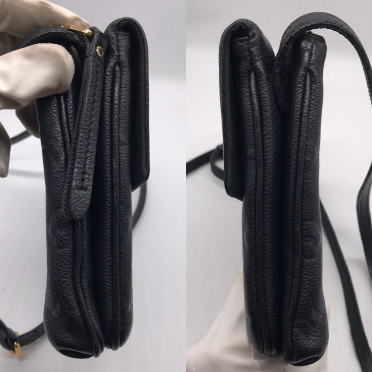 Louis Vuitton Monogram Empreinte Twice Shoulder Bag Noir Price Negotiation — view 3