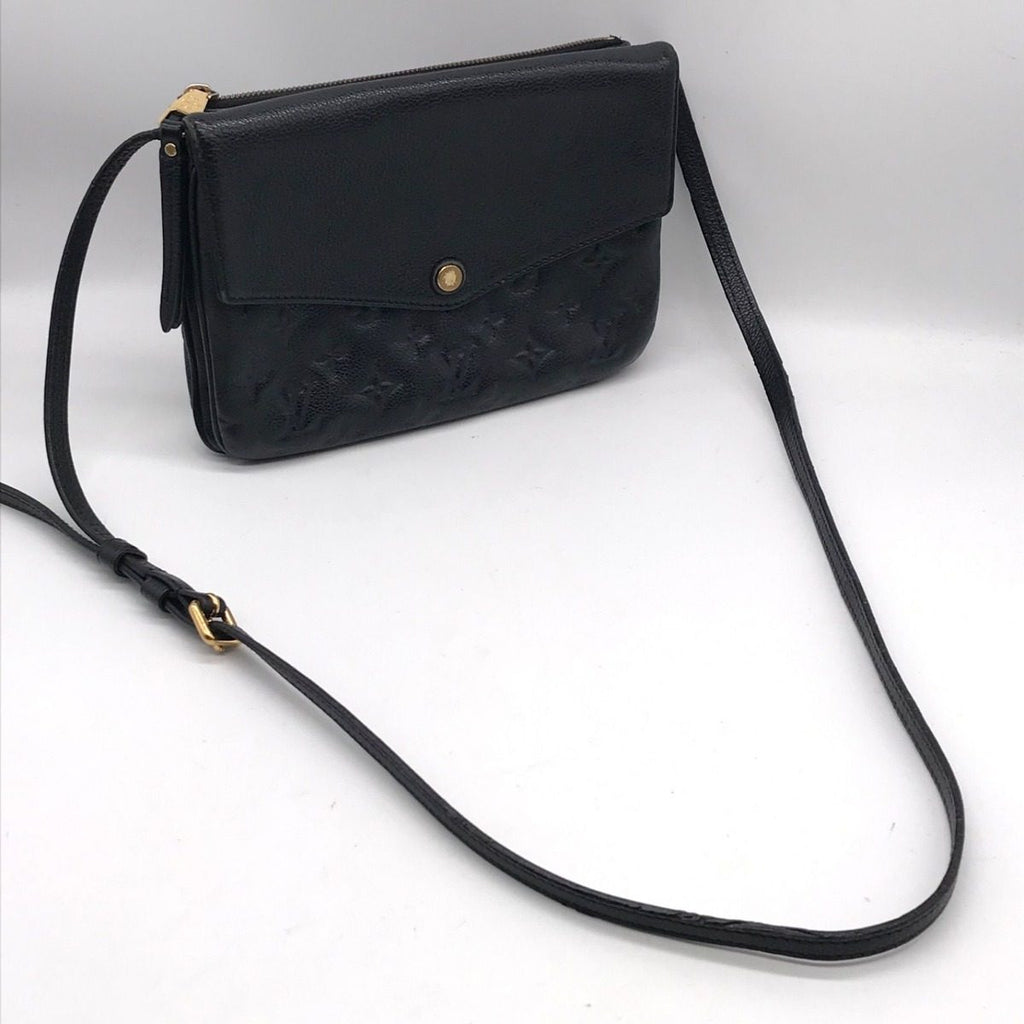 Louis Vuitton Monogram Empreinte Twice Shoulder Bag Noir Price Negotiation — view 8