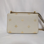 Gucci Leather Bi Star White Padlock Chain Shoulder Bag — view 2