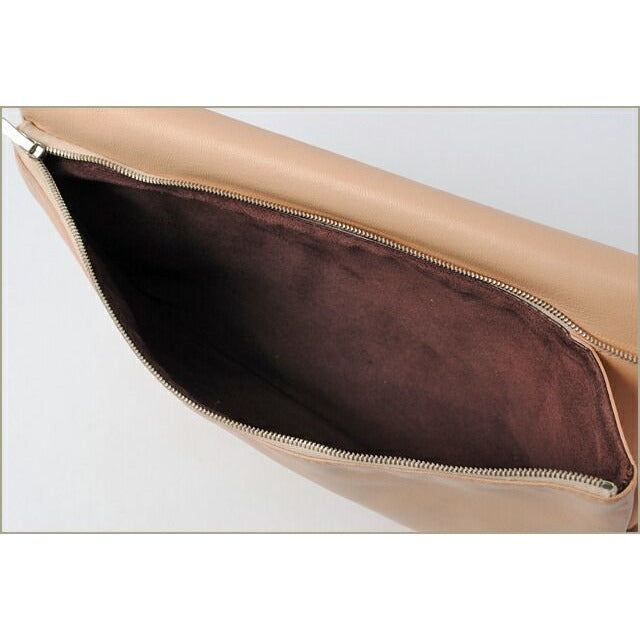 Celine Clutch Pouch Bag Lambskin Soft TRIO Pink Beige — view 4