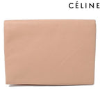 Celine Clutch Pouch Bag Lambskin Soft TRIO Pink Beige