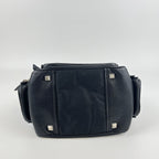 Prada Shoulder Bag Black Nylon Leather Vintage — view 6