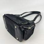 Prada Shoulder Bag Black Nylon Leather Vintage — view 8