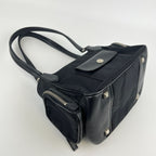 Prada Shoulder Bag Black Nylon Leather Vintage — view 9