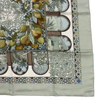 Hermes Carre 90 Scarf Silk les Jardins D' Andalousie Andalusian Gardens Green — view 5